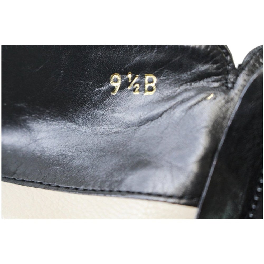 CHANEL Ankle Leather Zip Boots Black US 9.5 - Picture 7 of 8